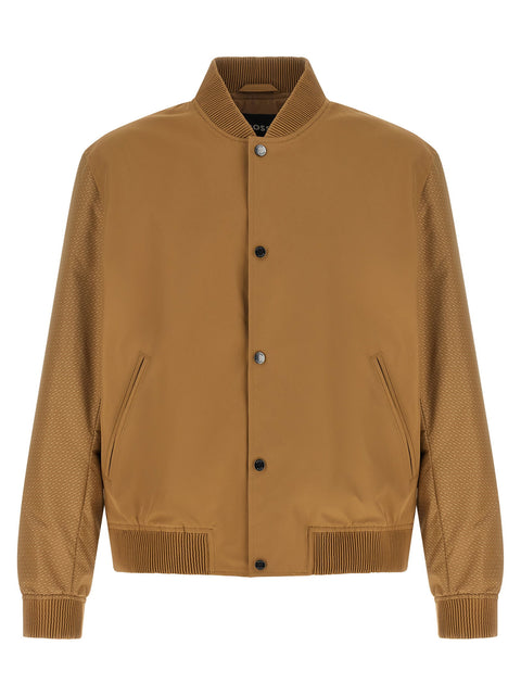 Hugo Boss Monogram Sleeve Bomber Jacket