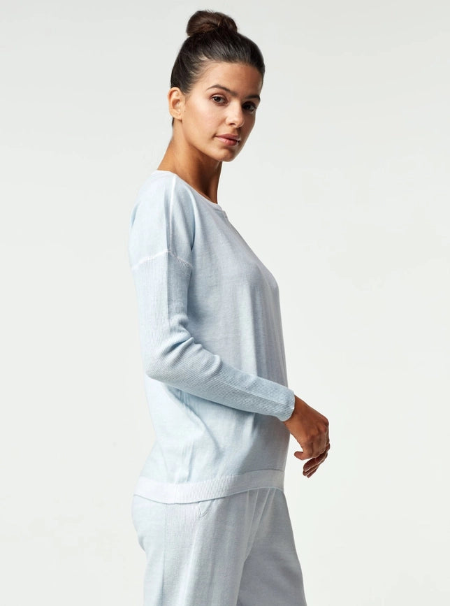 Huntress Boyfriend Sweater BALLAD BLUE-Sweater-Blanc Noir-XS-BALLAD BLUE-Urbanheer