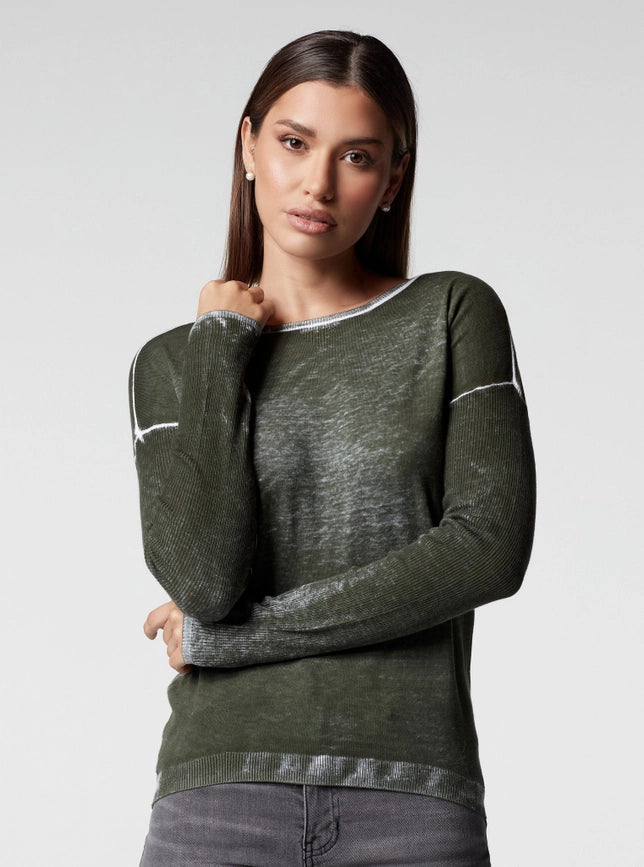 Huntress Boyfriend Sweater RIFLE GREEN-Sweater-Blanc Noir-S-RIFLE GREEN-Urbanheer