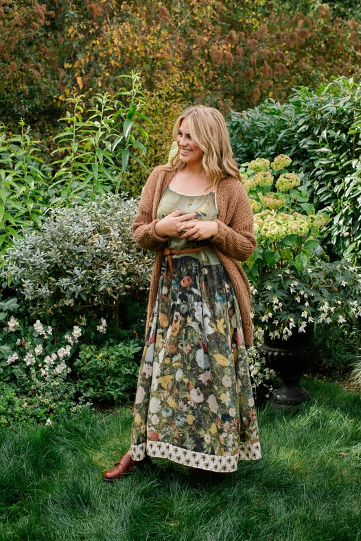 I Dream In Flowers Bohéme Slip Dress With Bees-Dress-Market of Stars-S/M-Urbanheer
