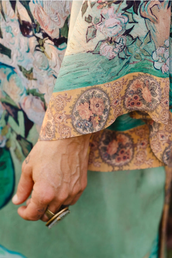 I Paint My Dream Van Gogh Opera Duster Kimono Robe-Kimono-Market of Stars-length 118cm width 78 cm-Urbanheer