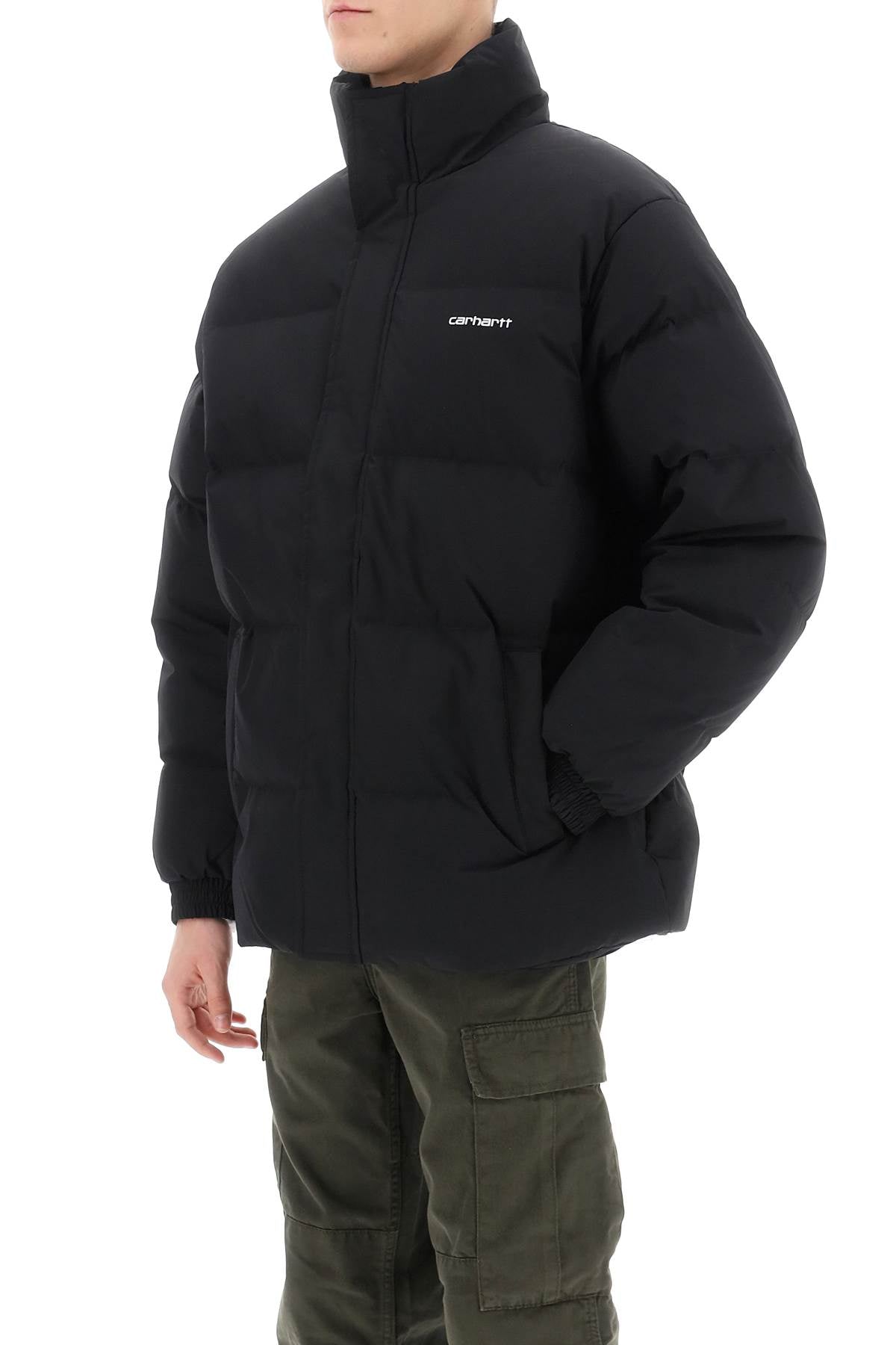 Carhartt Wip Denville Quilted Puffer Jacket-CARHARTT WIP-Black-L-Urbanheer