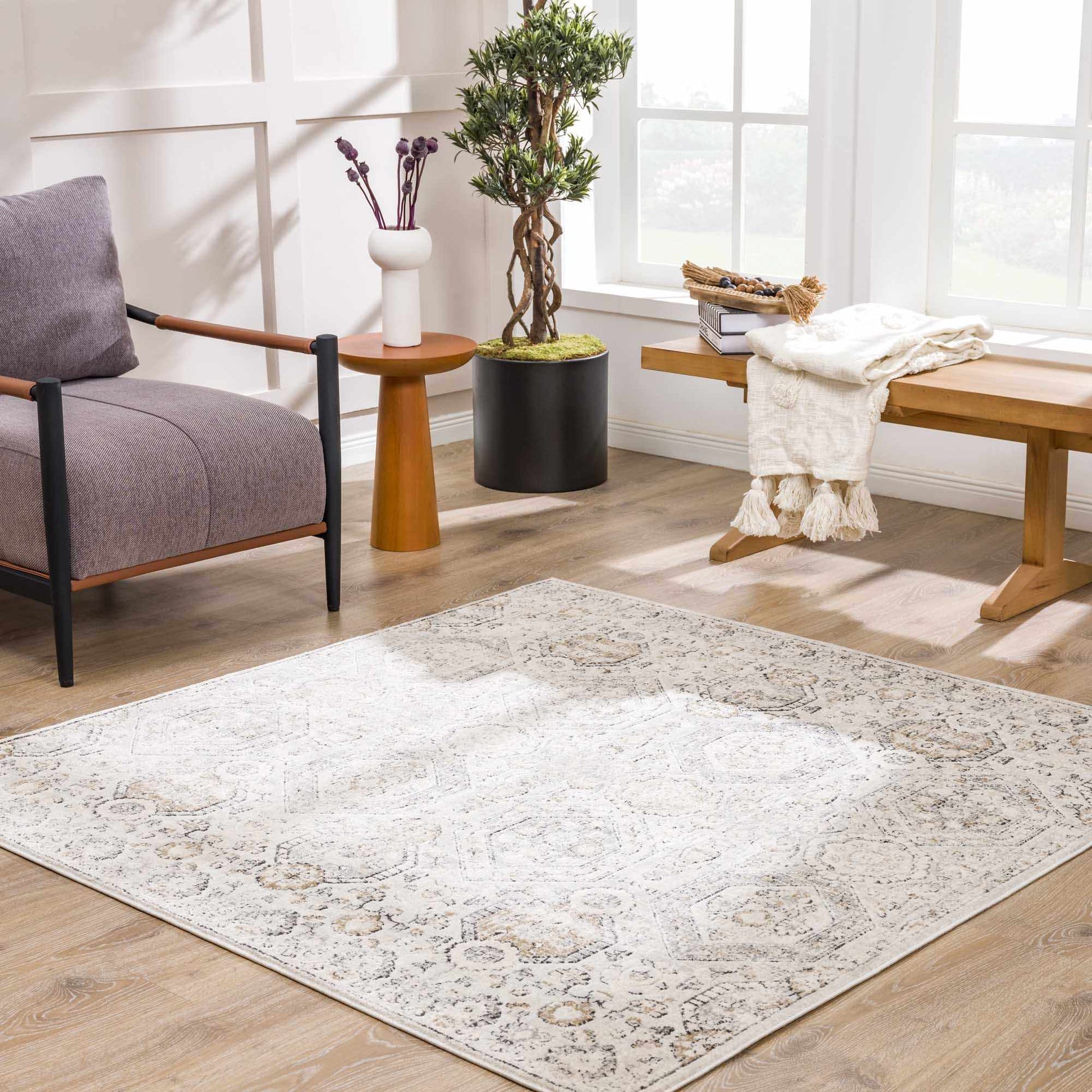 Parkerfield Area Rug-Rugs-Hauteloom-2' x 2'11" Rectangle-Urbanheer