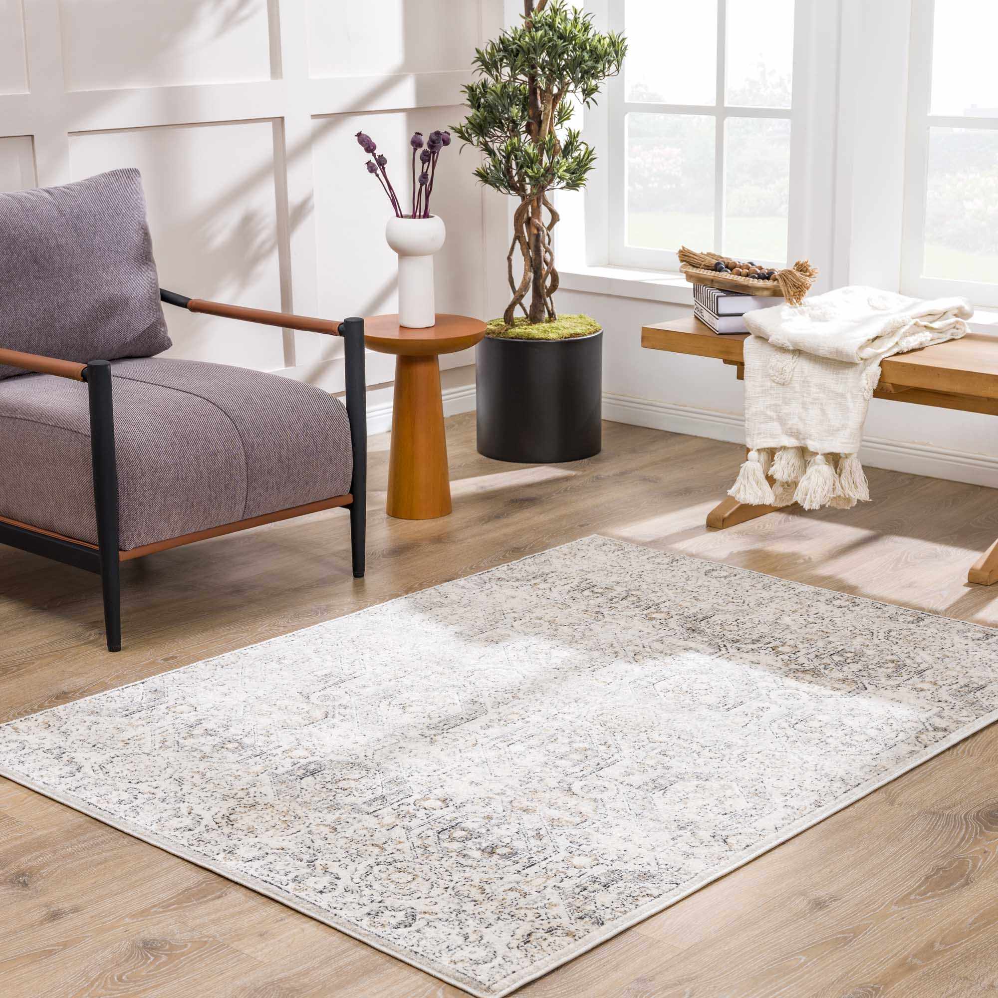 Parkerfield Area Rug-Rugs-Hauteloom-5'3" x 7'3" Rectangle-Urbanheer