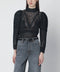 ISABEL MARANT Dahara black openwork knit top