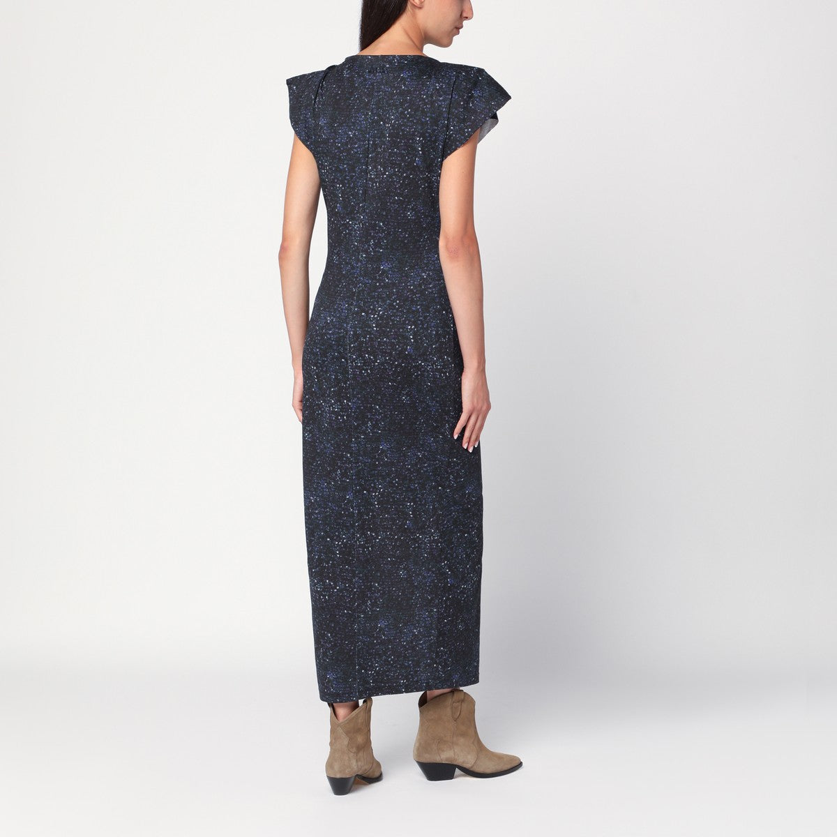 ISABEL MARANT Mid-length dress with midnight blue print