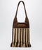 ISABEL MARANT Striped raffia bag