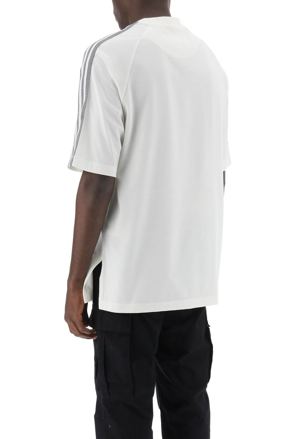 Y-3 3-Stripes Crew-Neck T-Shirt-Y-3-WHITE-S-Urbanheer