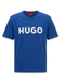 Men's Short Sleeve T-shirt Blue/White Logo