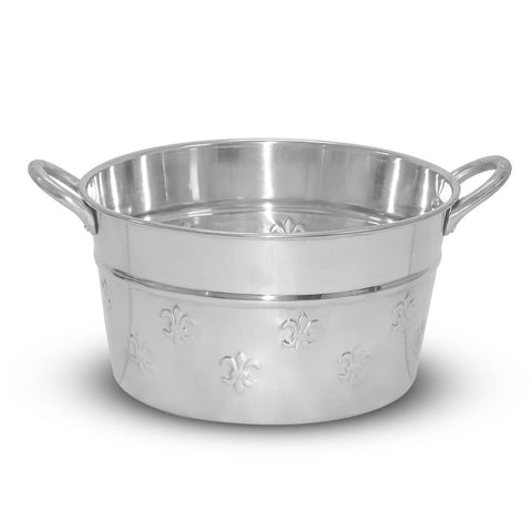 India Handicrafts Inc - Round Fleur de Lis Bath Tub
