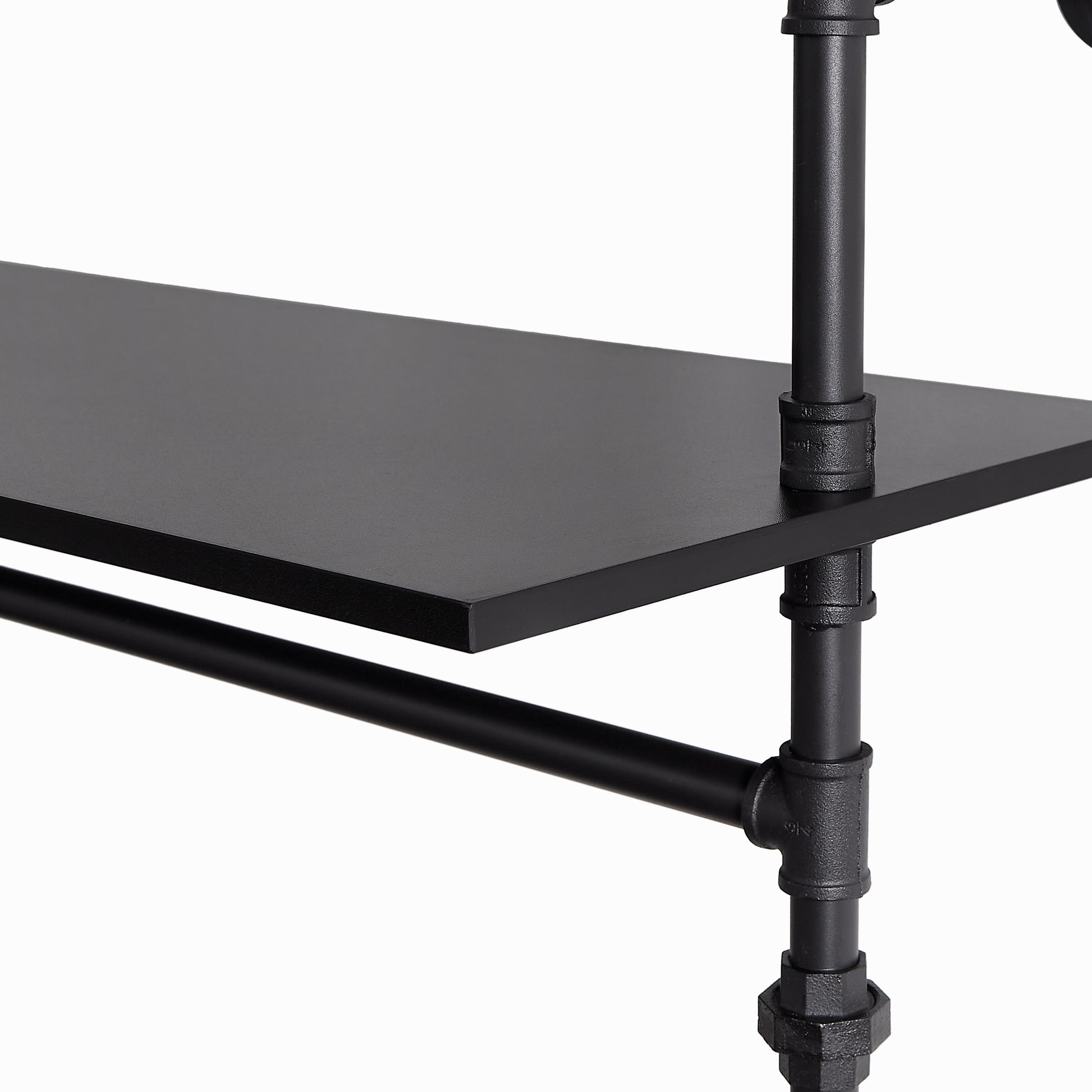 Industrial Pipe Clothing Rack, Reversible 118.3''-UH Decor-Default-Urbanheer