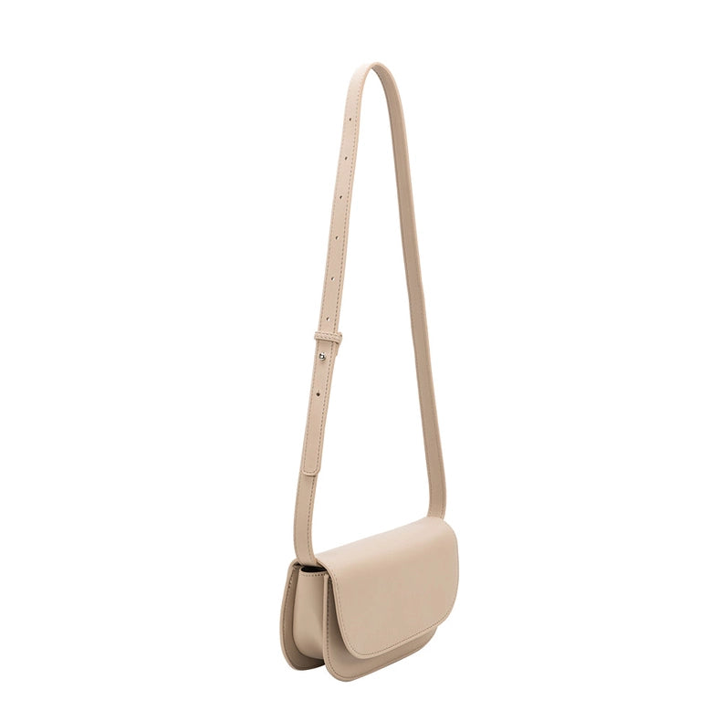 Inez Nude Recycled Vegan Shoulder Bag-Bag-Melie Bianco-* 9.5"L x 2"W x 5"H-Urbanheer