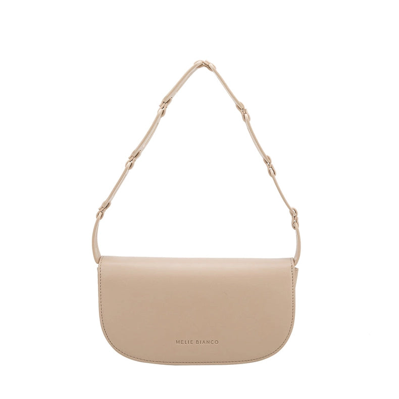Inez Nude Recycled Vegan Shoulder Bag-Bag-Melie Bianco-* 9.5"L x 2"W x 5"H-Urbanheer