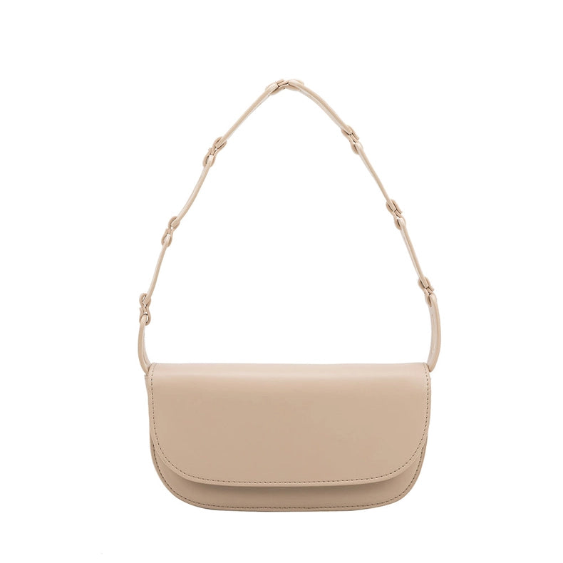Inez Nude Recycled Vegan Shoulder Bag-Bag-Melie Bianco-* 9.5"L x 2"W x 5"H-Urbanheer