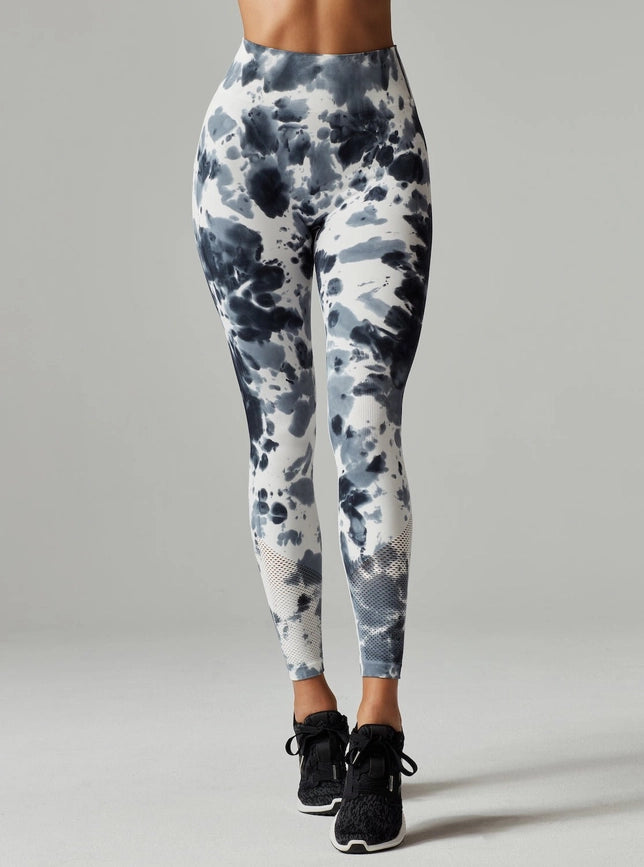 Infinity High Rise Legging-Legging-Blanc Noir-S-Grey Tie Dye-Urbanheer