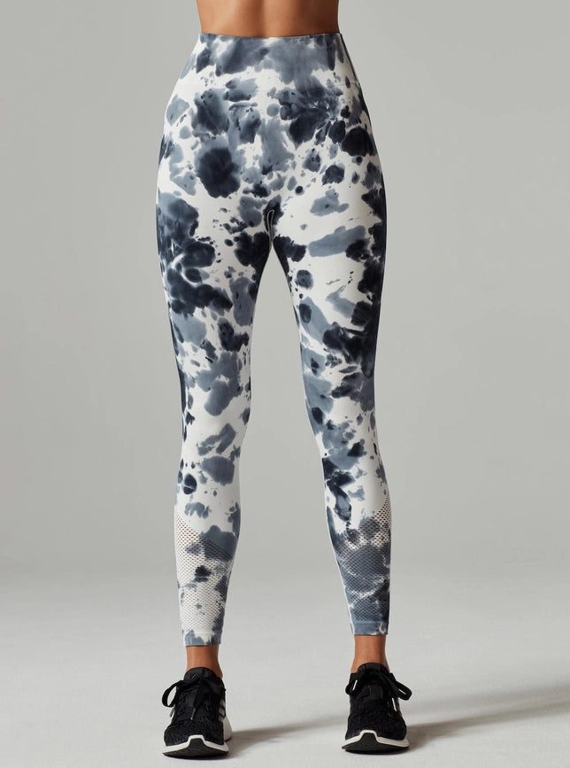 Infinity High Rise Legging-Legging-Blanc Noir-S-Grey Tie Dye-Urbanheer