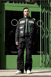 Intellectual Property Mesh Motorcycle Jacket-Jacket-First Row-S-Black-Urbanheer