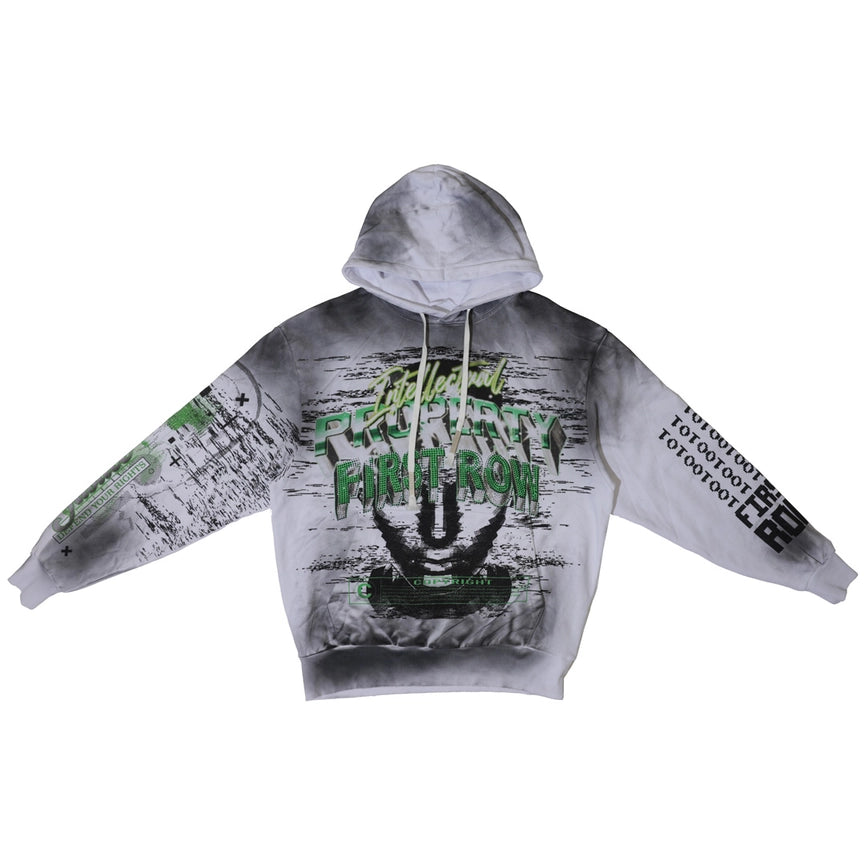 Intellectual Property Sprayed Hoodie-Hoodie-First Row-S-White-Urbanheer