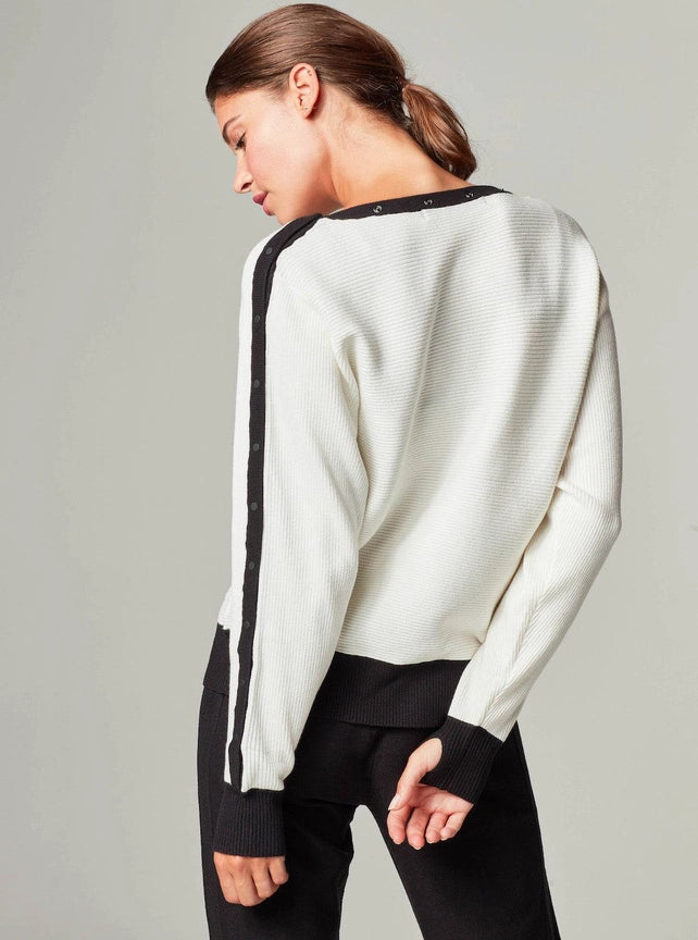 Intercept Sweater-Sweater-Blanc Noir-S-White/Black-Urbanheer