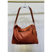 Intrecciato (Braided) Shoulder Cognac-Shoulder bag-MILIO MILANO-ONE SIZE-Cognac-Urbanheer