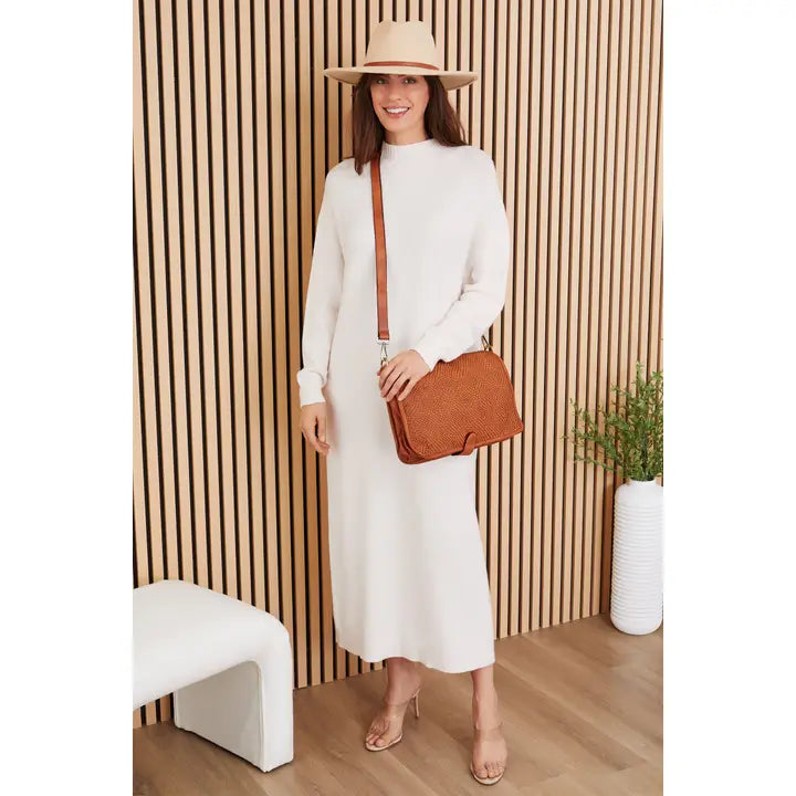 Intrecciato (Braided) Shoulder/Crossbody Bag Camel-Shoulder/Crossbody Bag-MILIO MILANO-ONE SIZE-Urbanheer