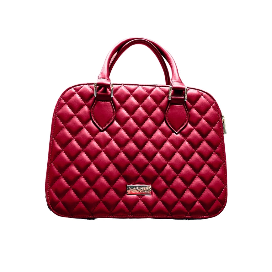 Ipad Handbag Tablet Bag - Vegan Leather Embroidered Dimond-Tablet Bag-MOOV-11.8 x 9.3 x 4.8 in (30 x 23.6 x 12.2 cm)-Red-Urbanheer