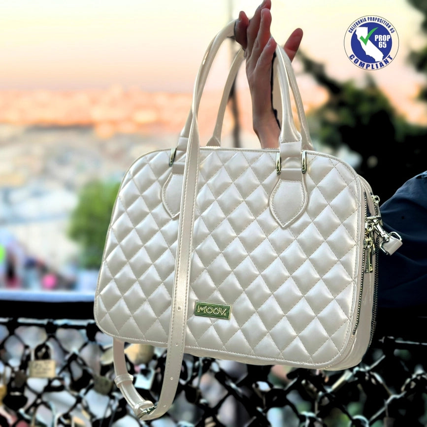 Ipad Handbag Tablet Bag - Vegan Leather Embroidered Dimond-Tablet Bag-MOOV-11.8 x 9.3 x 4.8 in (30 x 23.6 x 12.2 cm)-Red-Urbanheer