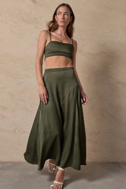 Irianna Crop Top - Rifle Green-Top-BEFORE ANYONE ELSE-S-Rifle Green-Urbanheer