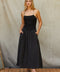 Isabella Mixed Media Maxi Dress