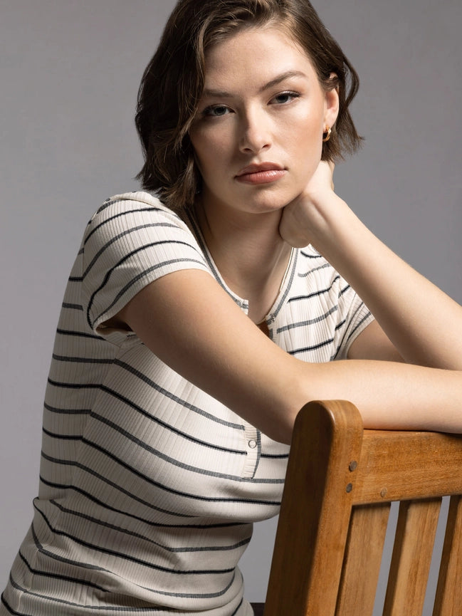 Isabella Top-Top-Weekend Los Angeles-XS-IVORY STRIPE-Urbanheer