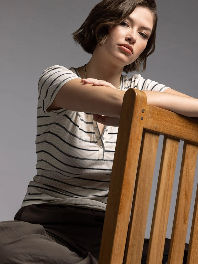 Isabella Top-Top-Weekend Los Angeles-XS-IVORY STRIPE-Urbanheer