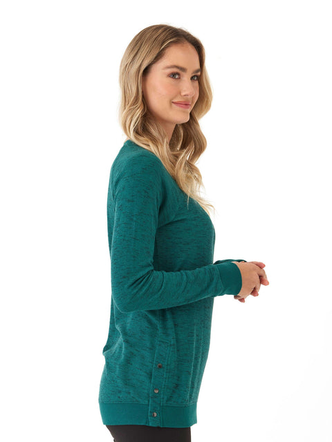 Ismene Rhythm Slub Snap Detail Long Sleeve