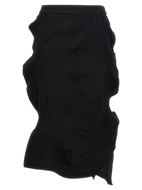 Issey Miyake Black Kone Kone Skirt