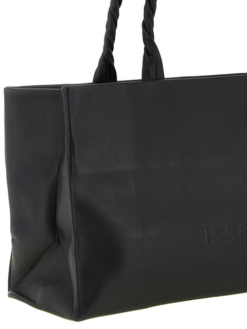 Issey Miyake Black Paper Bag Shoulder Bag