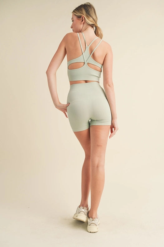It Girl Seamless Short Set Mint-Set-KIMBERLY C-S-Urbanheer