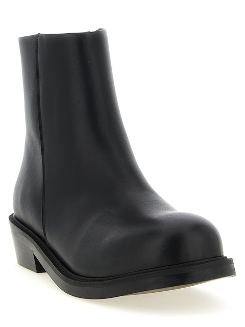 Italian Calf Leather Ankle Boots for Comfort