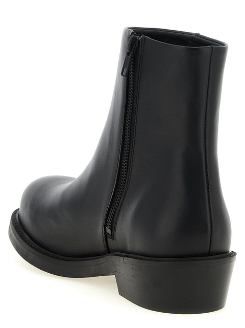 Italian Calf Leather Ankle Boots for Comfort