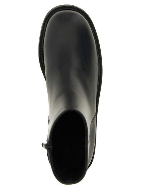 Italian Calf Leather Ankle Boots for Comfort