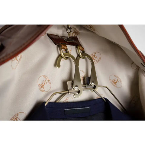 Italian Leather Garment Bag - Travels with Charley-Garment Bags-Time Resistance-Brown-Urbanheer
