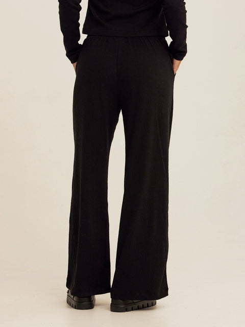 Ivanna Smocked Jersey Wide Leg Pant