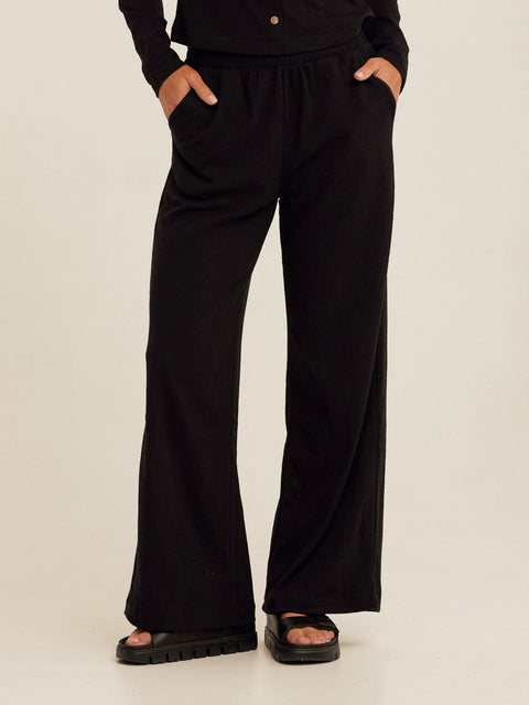 Ivanna Smocked Jersey Wide Leg Pant