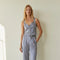 Ivanna Square Neck Satin Button Up with Flap Detail LIGHT BLUE-Top-Crescent-XS-LIGHT BLUE-Urbanheer