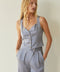Ivanna Square Neck Satin Button Up with Flap Detail LIGHT BLUE-Top-Crescent-XS-LIGHT BLUE-Urbanheer