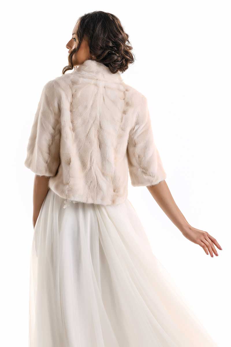 Ivory Genuine Mink Fur Jacket-Fur Jackets-Buy Me Fur Ltd-Ivory-S-Genuine Mink Fur-Urbanheer