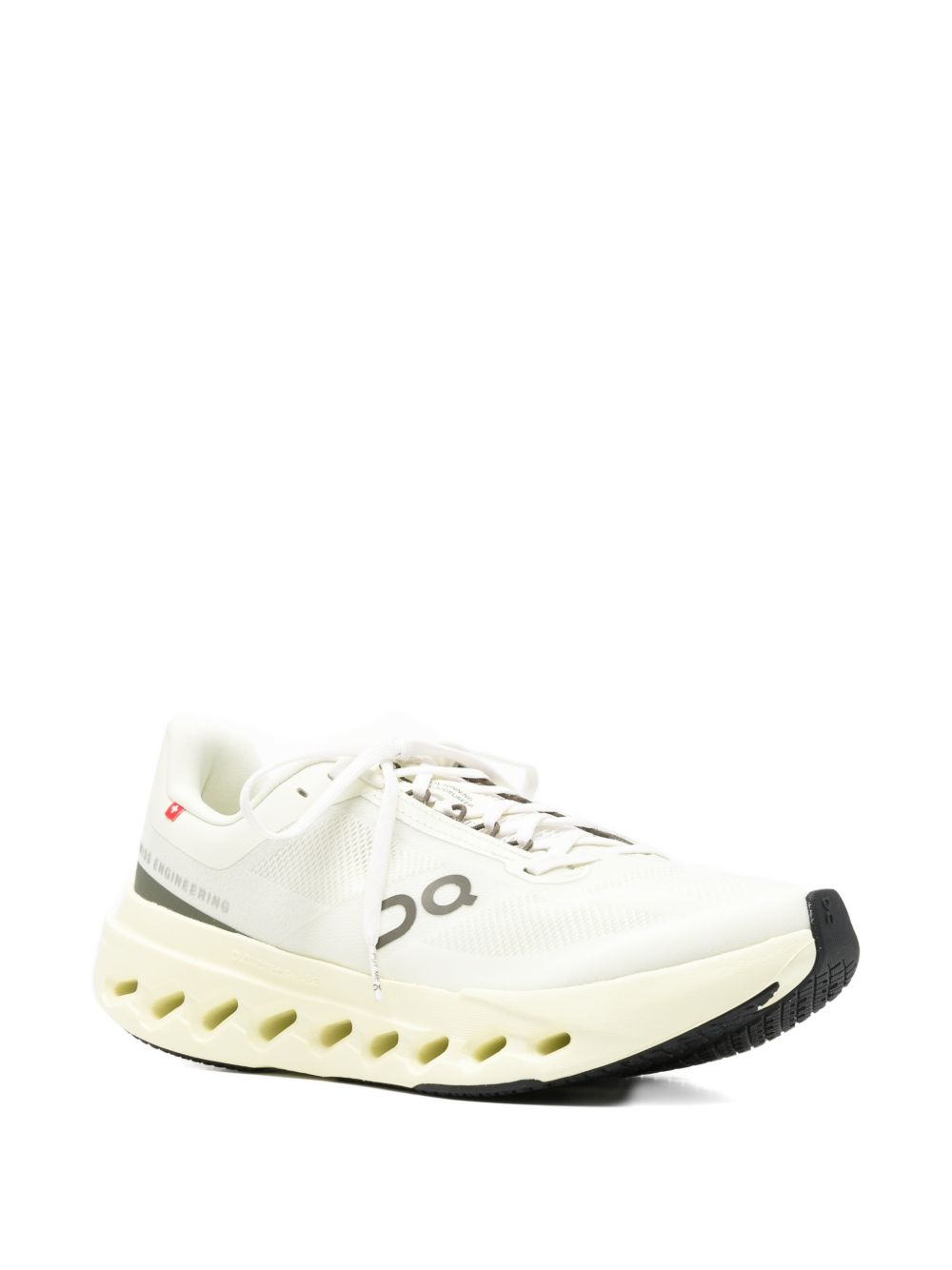 Ivory Lace-Up Sneakers with Comfort Fit