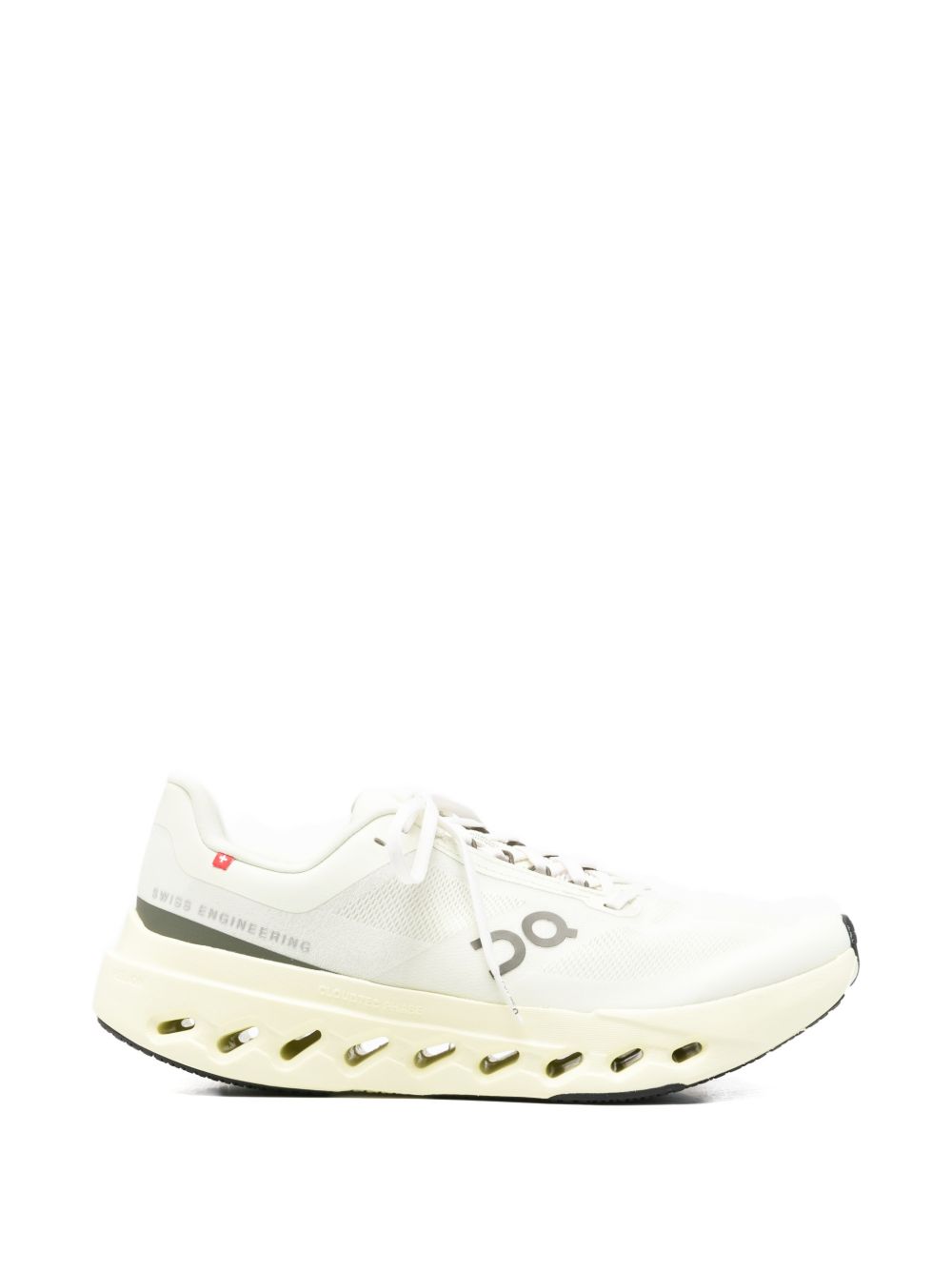 Ivory Lace-Up Sneakers with Comfort Fit