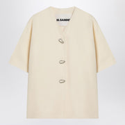 Jil Sander Ivory silk blend shirt jacket-Jackets-Jil Sander-36-Urbanheer