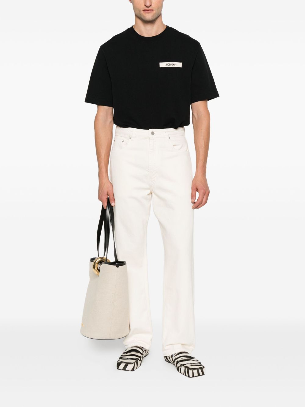 JACQUEMUS T-shirts and Polos Black