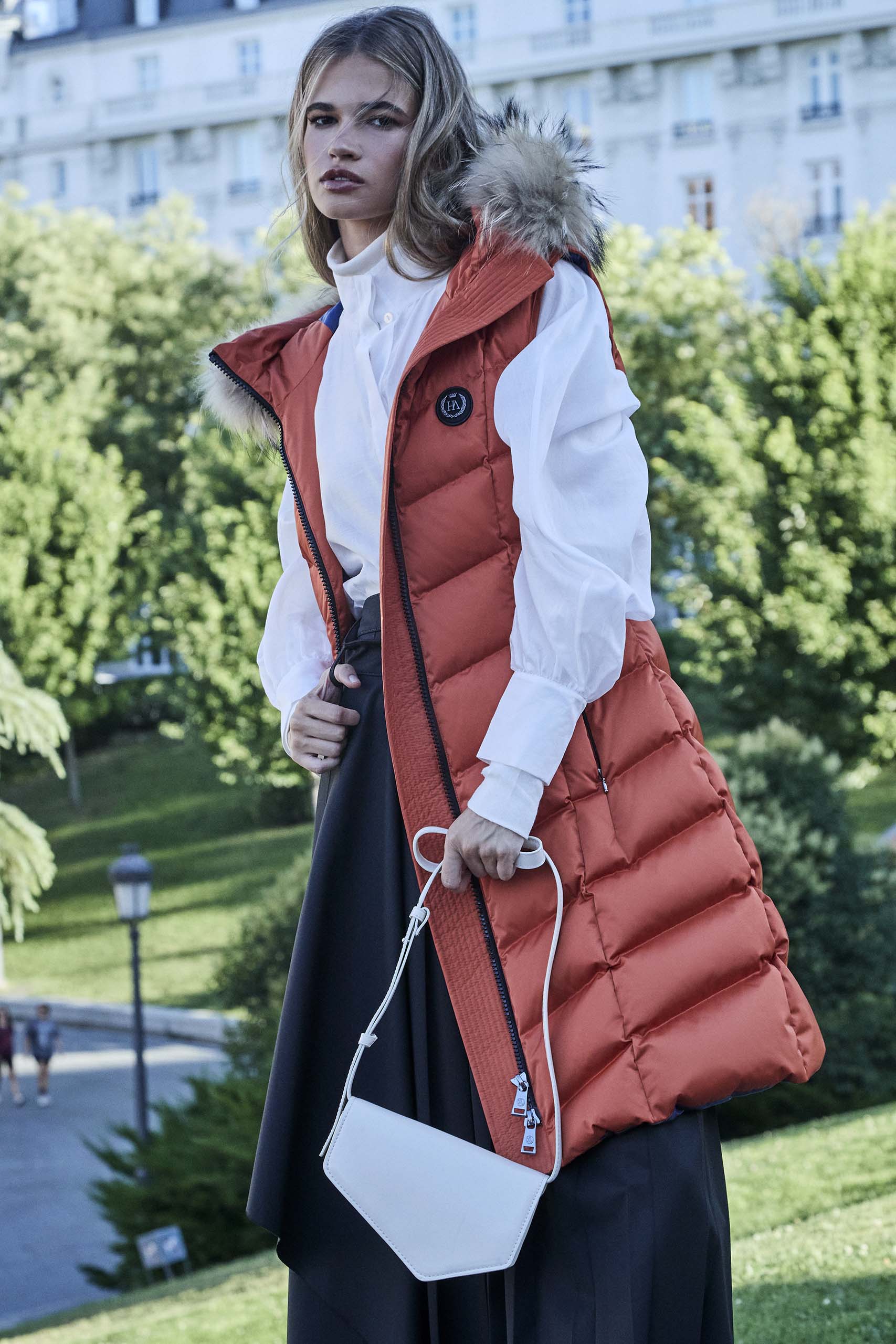 JANA Women's long vest with fixed hood-Vest-Henry Arroway-S-KLEIN BLUE/M-Urbanheer