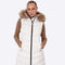 JANA Women's long vest with fixed hood-Vest-Henry Arroway-S-Nacre/m-Urbanheer